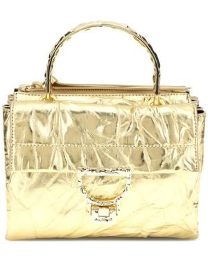 Coccinelle Arlettis Textured Clutch Bag - Metallic