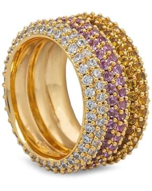 Guess Crystal-Embellishment Ring - Metallic