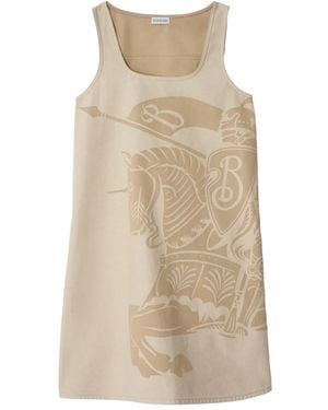 Burberry Denim Ekd Mini Dress - Natural