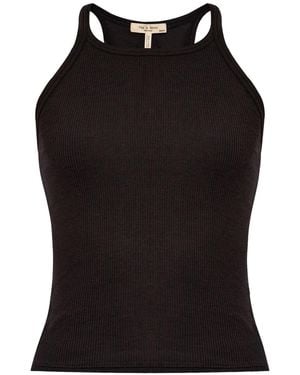 Rag & Bone The Essential Ribbed Tank Top - Black