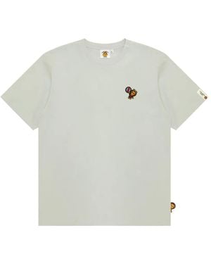 *BABY MILO® STORE BY *A BATHING APE® Baby Milo Graphic-Print Cotton T-Shirt - Grey