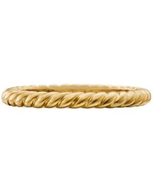 David Yurman Cable リング 18Kイエローゴールド - メタリック