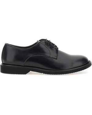 Duca Degli Abruzzi Vt03Valent Windsor Leather Derby Shoes - Black