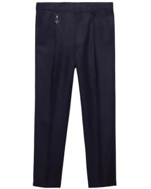 Prada Re-Wool Trousers - Blue