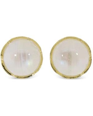 Irene Neuwirth 18K Moonstone Stud Earrings - Metallic