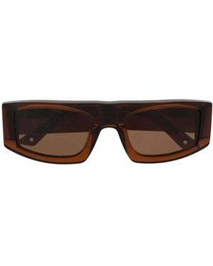 G.O.D Eyewear Seven Geometrical-Frame Sunglasses - Brown