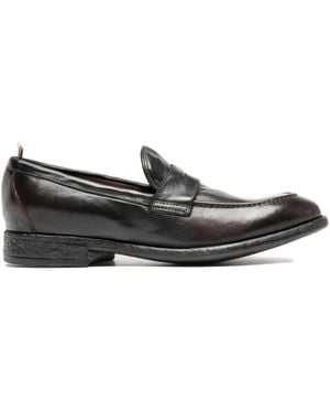 Officine Creative レザーローファー - ブラック