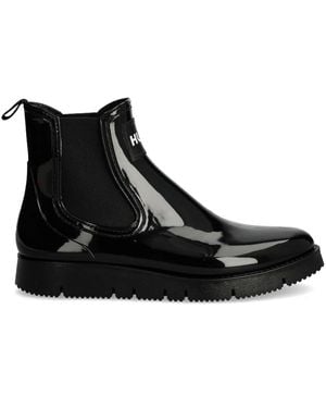 HUGO Glossy Chelsea Boots - Black