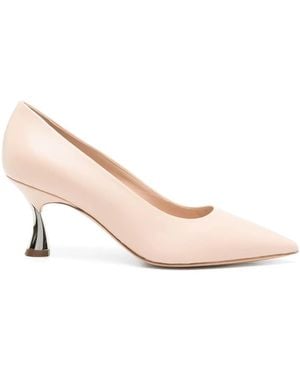 Casadei 70Mm Leather Court Shoes - Pink