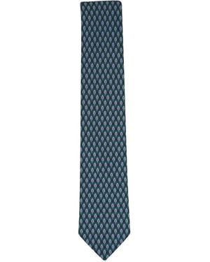 ZEGNA Tree Pattern Tie - Blue