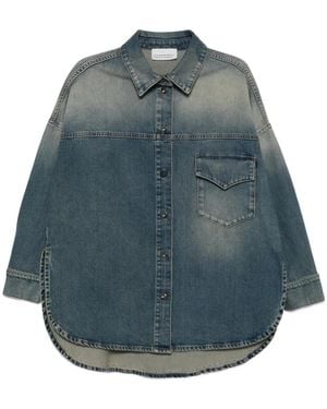 Liviana Conti Bridget Buttoned Pocket Shirt - Blue