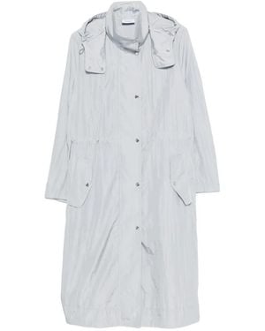 Akris Punto Manteau À Capuche - White