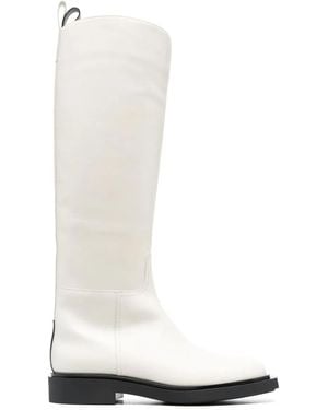 3Juin Zipped Knee-Length Boots - White