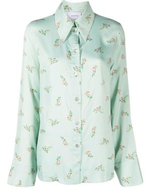 Sleeper Blossom-Print Shirt - Green