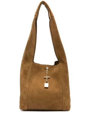 Saint Laurent Suede Shoulder Bag - Brown