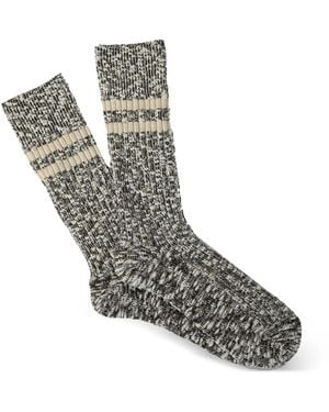 Anonymous Ism Lightweight Slub Crew Socks - Gray