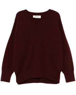 Rohe Vネック セーター - パープル