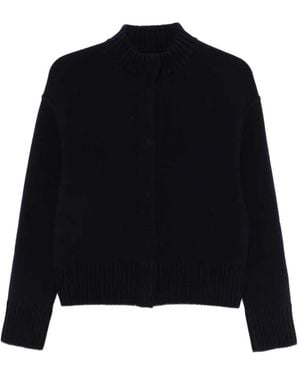 Bruno Manetti Mock-Neck Cardigan - Black