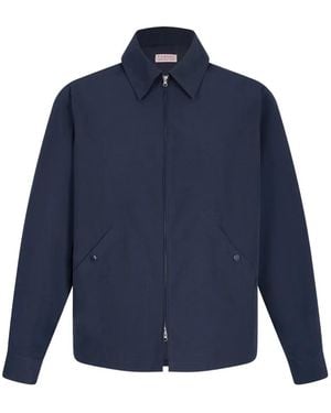 Fursac Classic-Collar Jacket - Blue