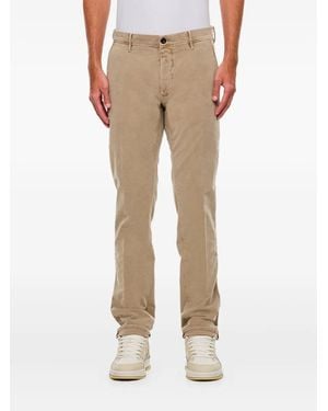 Incotex Button-Zip Trousers - Natural