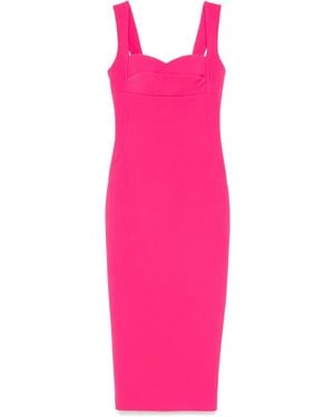 SILK LOVE & LACE Robe Mi-Longue Theodora - Rose