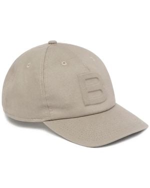 Bally Debossed-Logo Cotton Baseball Cap - Grey