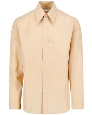Lemaire Pointed-Collar Shirt - Natural
