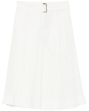 Herno Cotton Elastane Skirt - White