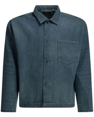 Levi's Button-Up Chest-Pocket Overshirt - Blue