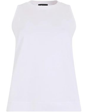 Laminar Sleeveless Top - White