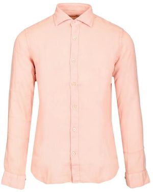 Al Duca d'Aosta Long-Sleeve Spread-Collar Shirt - Pink