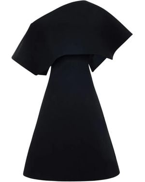 A.W.A.K.E. MODE One-Shoulder Mini Dress - Black