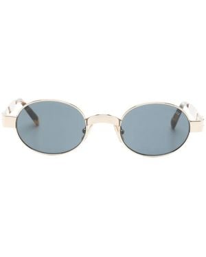 Miu Miu Lunettes De Soleil À Monture Ronde - Blue