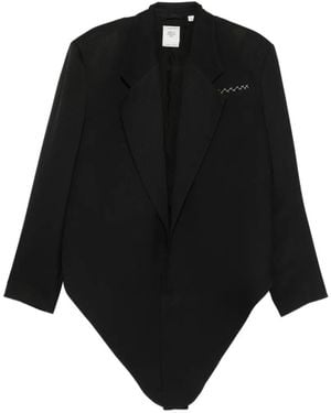 Calvin Klein Tie-Waist Ribbed Jacket - Black