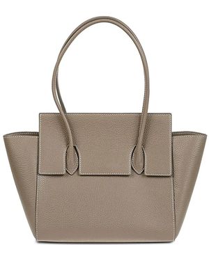 ROUNN Felice Tote Bag Aus Gekörntem Leder - Natur