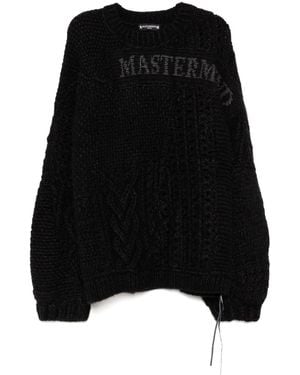 MASTERMIND WORLD ロゴジャカード セーター - ブラック