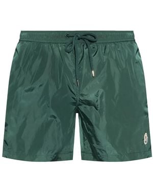 Moncler Bañador Logo Técnico - Verde