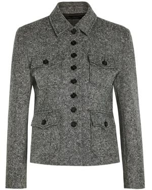 Nili Lotan Jamison Buttoned Jacket - Grey
