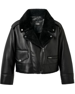 UGG ライダースジャケット - ブラック