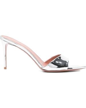 Castagna 80Mm Alixia Heeled Mules - White