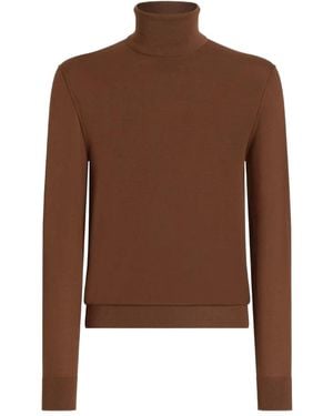 Dolce & Gabbana Pull À Col Roulé - Marron