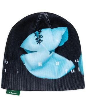 b.Eautiful Beanie Mit Logo - Blau
