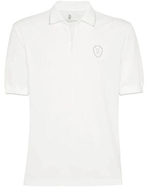 Brunello Cucinelli Short-sleeve Polo Shirt - ホワイト