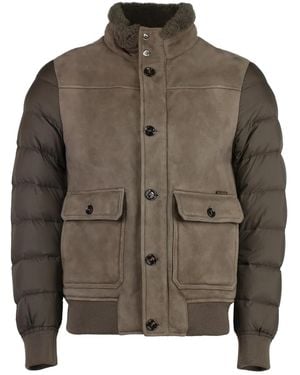 Moorer Fantoni Padded Jacket - Brown