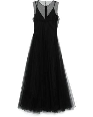 Marc Le Bihan Midikleid Aus Tüll - Schwarz