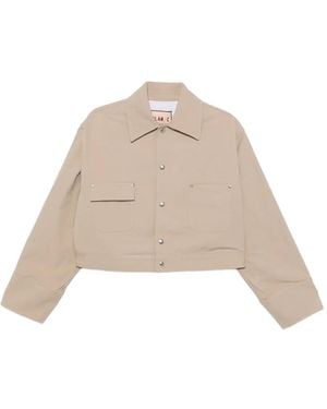Plan C Button-Fastening Jacket - Natural