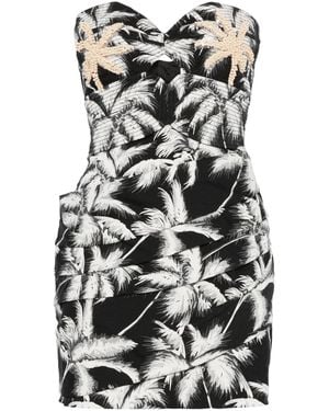 Johanna Ortiz Vestido corto Sombra Tropical - Negro