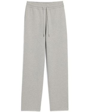 Ami Paris Cotton Track Pants With Ami De Coeur - Gray