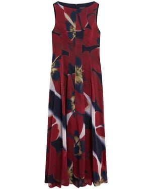 Ted Baker Laynia Floral-Print Bubble-Hem Maxi Dress - White