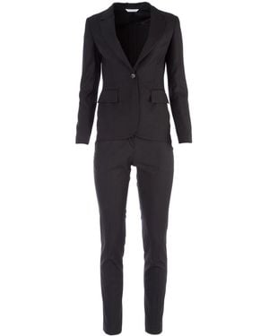 Tonello Notched-Lapels Suit - Black